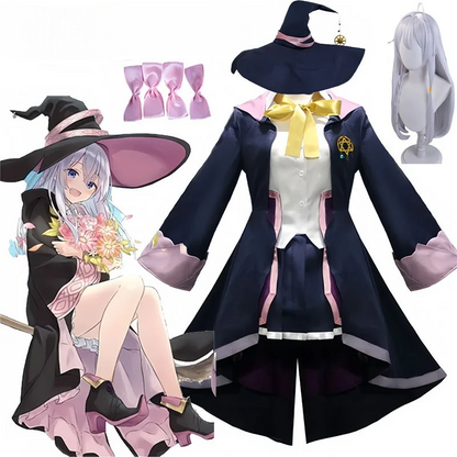 魔女風デザイン×帽子付きのコスプレコスチュームセット