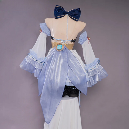 メイド風デザイン×フリル装飾のコスプレドレス