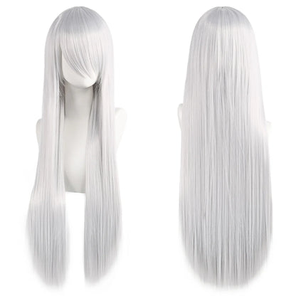 ロングストレートコスプレウィッグ（80cm）