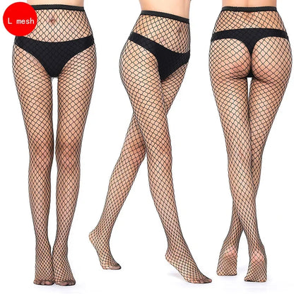 フィッシュネット×カットアウトのメッシュパンティストッキング