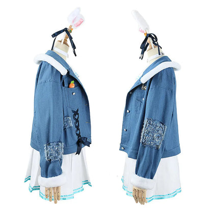 うさみみセーラー風デザイン×ジャケット付きドレスのコスプレコスチュームセット