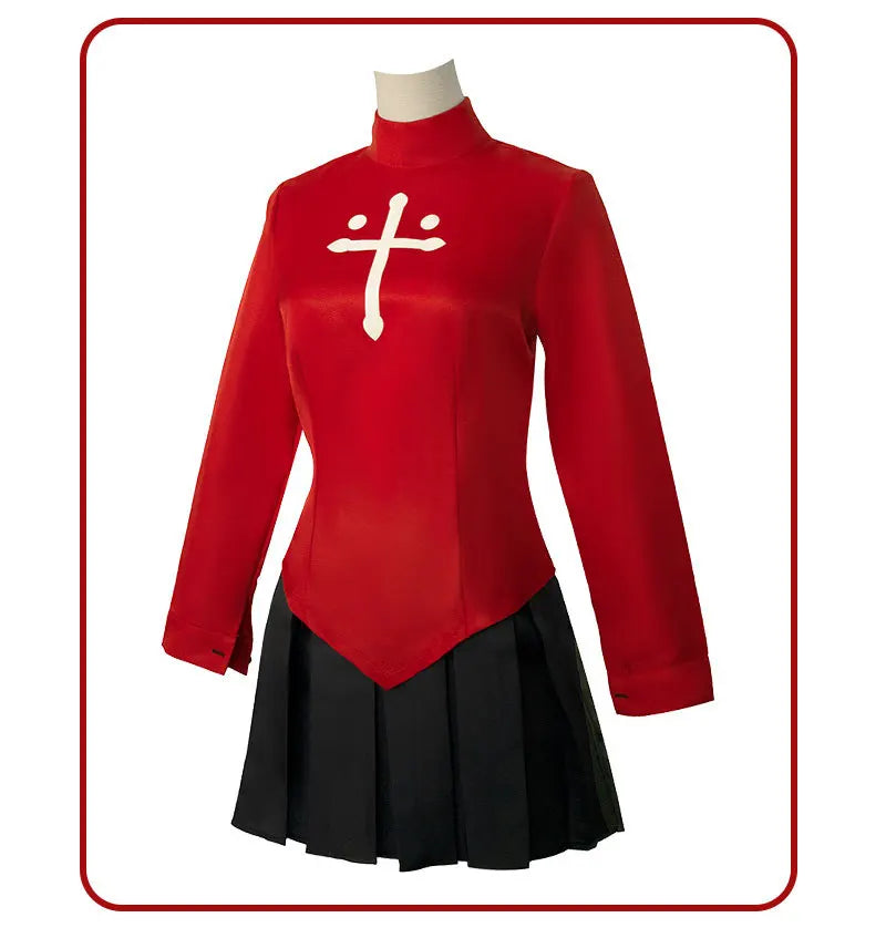 制服風デザイン×アクセ付きスカートコスチュームセット