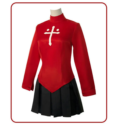 制服風デザイン×アクセ付きスカートコスチュームセット