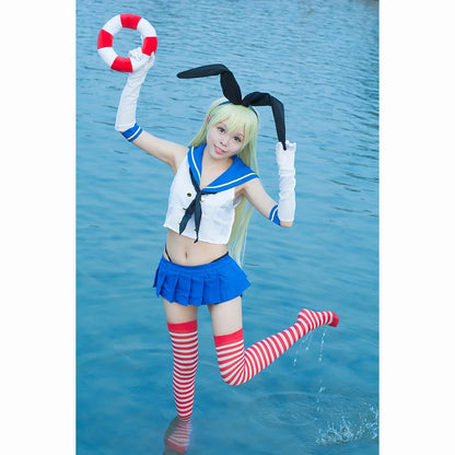 セーラー服デザイン×アクセサリー 制服風コスプレセット