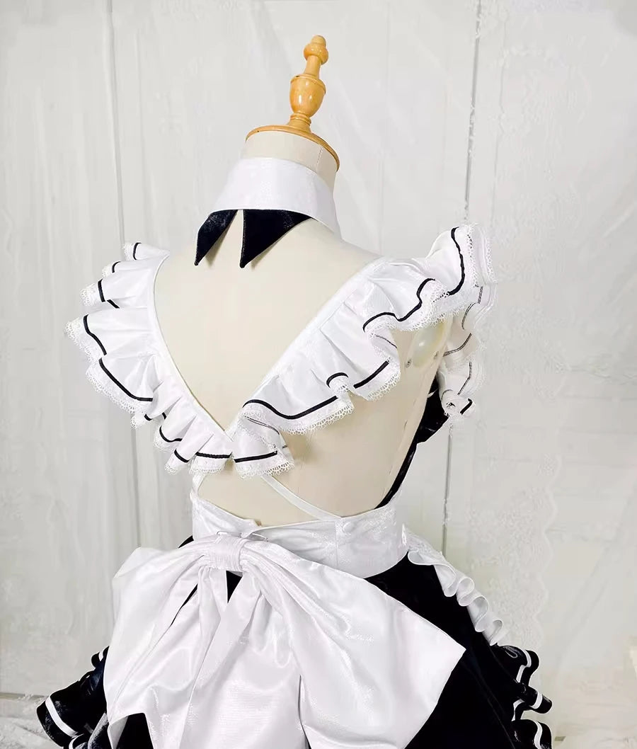 メイド風デザイン×ドレスタイプのコスプレコスチューム