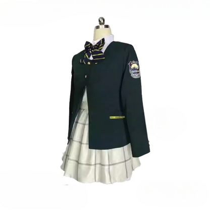 制服風コート×スカート構成のコスプレコスチュームセット