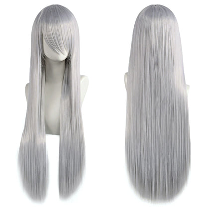 ロングストレートコスプレウィッグ（80cm）