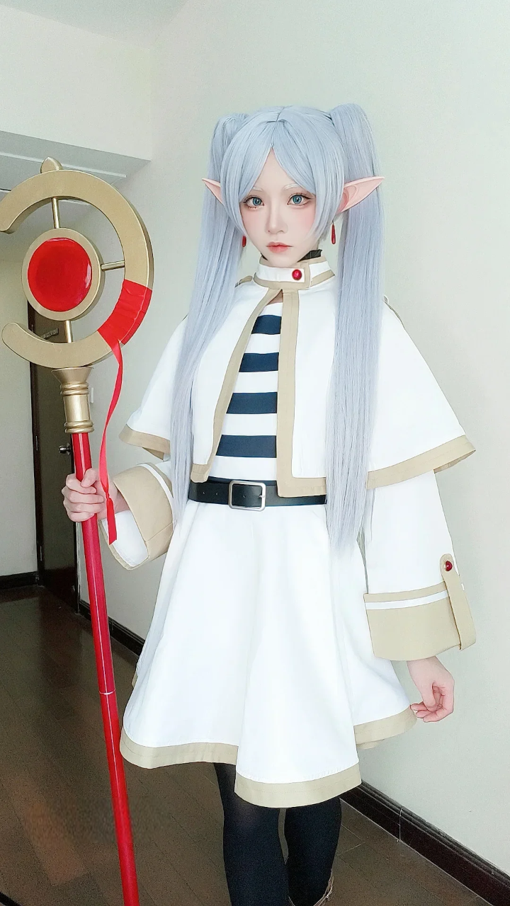 マント付き魔法使いドレス×ウィッグセットのコスプレコスチューム