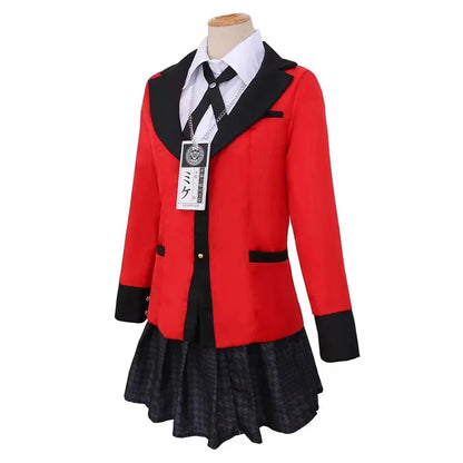 制服風デザイン×プリーツスカートのコスプレコスチュームセット