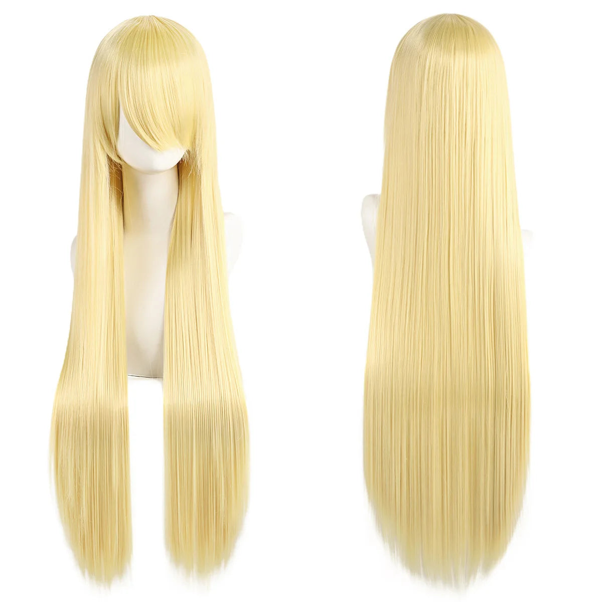 ロングストレートコスプレウィッグ（80cm）