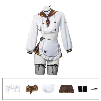 エプロン付き制服コスチュームセット