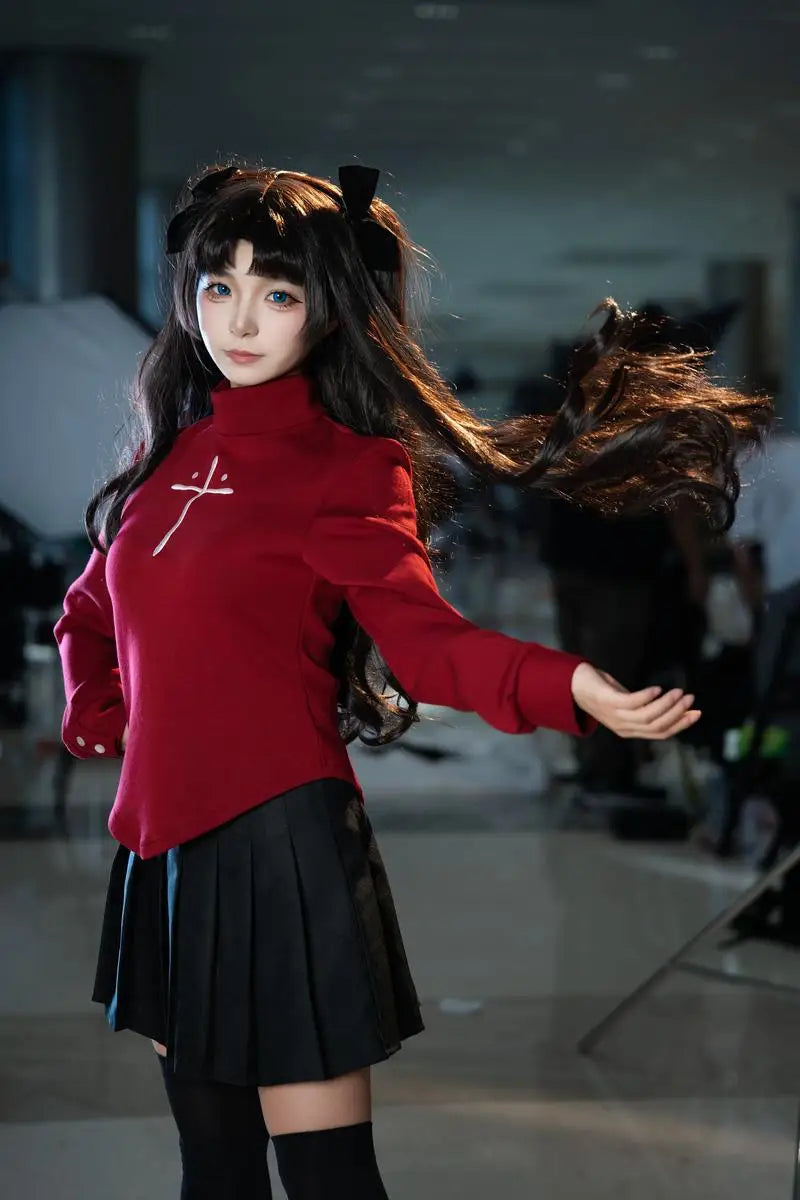 制服風デザイン×アクセ付きスカートコスチュームセット