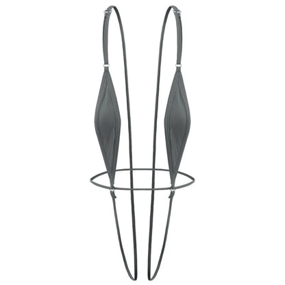 バックレス×Vストリングのワンピーススイムウェア