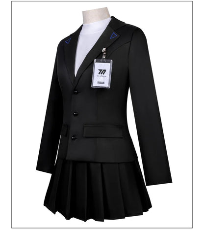 制服風ジャケット×スカート構成のコスプレコスチュームセット