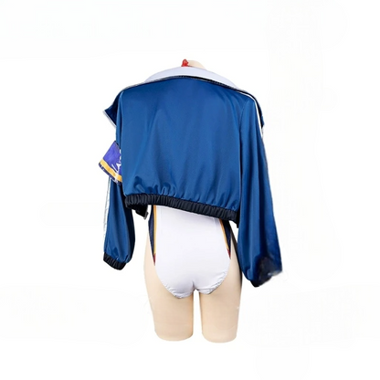 水着デザイン×ロングウィッグ付きのコスプレコスチュームセット
