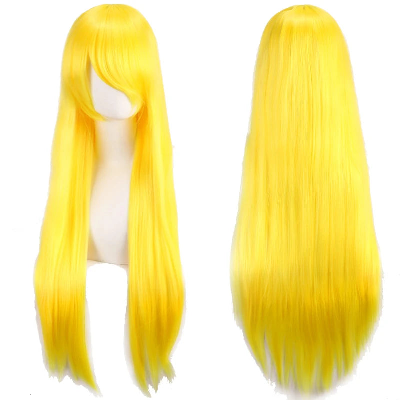 ロングストレートコスプレウィッグ（80cm）