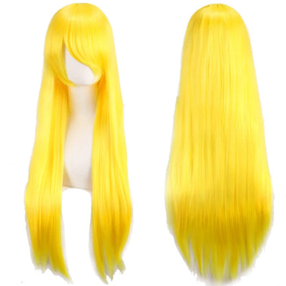 ロングストレートコスプレウィッグ（80cm）