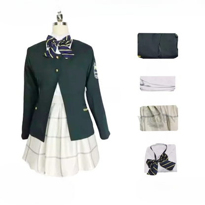 制服風コート×スカート構成のコスプレコスチュームセット