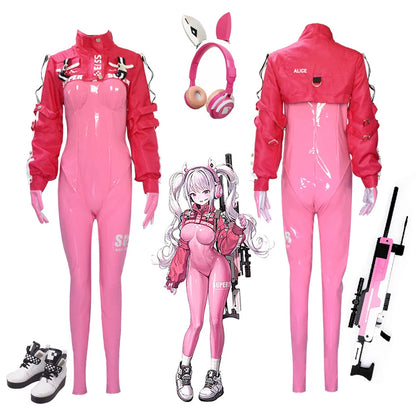 全身タイツ一体型×ジャケット付きのコスプレコスチュームセット