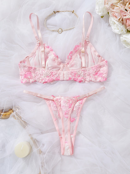 レース大人ランジェリー2点セット