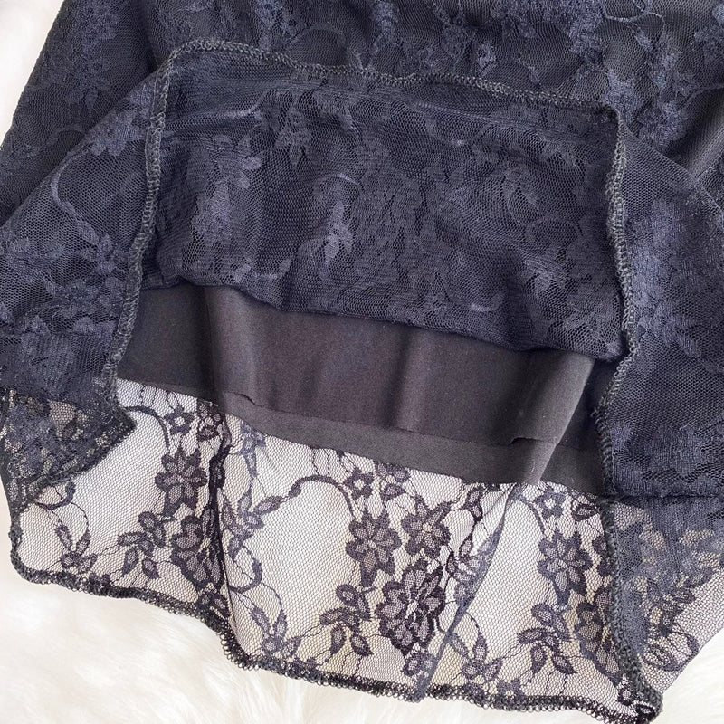 レース透けボディコンワンピース