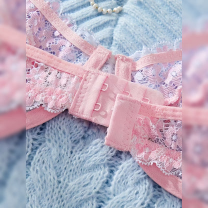 レースデザイン ポリアミドランジェリーセット