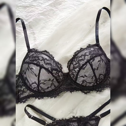 レースアイラッシュランジェリーセット セクシー＆コンフォートフィット