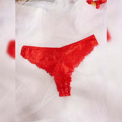 コントラストレースブラ＆ショーツ セミシアーランジェリーセット