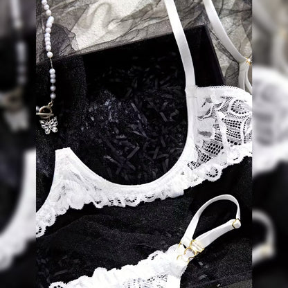 カットアウトデザイン セクシーブラ＆ショーツ ランジェリーセット