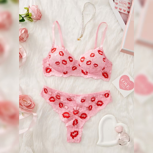 レーストリムブラ＆ショーツ セクシーランジェリーセット