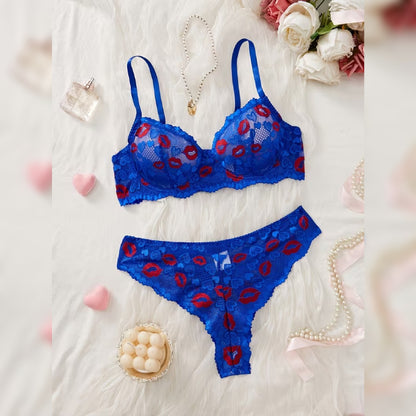 レーストリムブラ＆ショーツ セクシーランジェリーセット