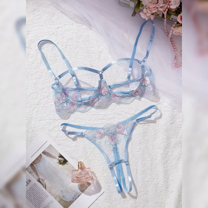 刺繍デザイン ランジェリーセット