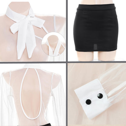 透けブラウス＆タイトスカート OL秘書